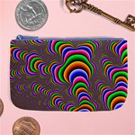 Fractal Background Pattern Color Large Coin Purse Front