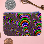 Fractal Background Pattern Color Large Coin Purse Back