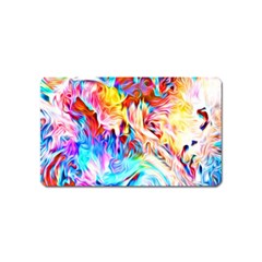 Background Drips Fluid Colorful Magnet (name Card) by Wegoenart