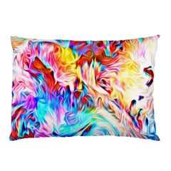 Background Drips Fluid Colorful Pillow Case (two Sides) by Wegoenart