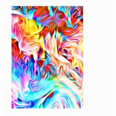 Background Drips Fluid Colorful Large Garden Flag (two Sides) by Wegoenart