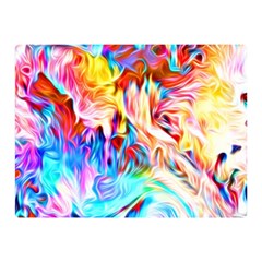 Background Drips Fluid Colorful Double Sided Flano Blanket (mini)  by Wegoenart