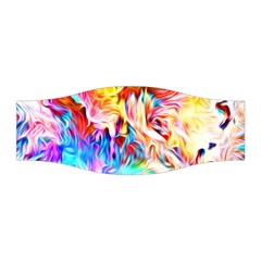 Background Drips Fluid Colorful Stretchable Headband by Wegoenart