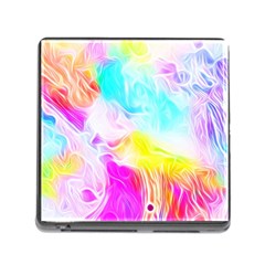 Background Drips Fluid Colorful Pattern Memory Card Reader (square 5 Slot) by Wegoenart