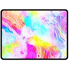 Background Drips Fluid Colorful Pattern Double Sided Fleece Blanket (large)  by Wegoenart