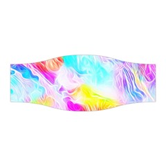 Background Drips Fluid Colorful Pattern Stretchable Headband by Wegoenart