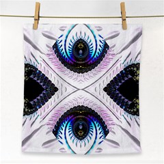 Patterns Fractal Background Digital Face Towel by Wegoenart