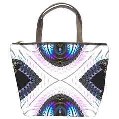 Patterns Fractal Background Digital Bucket Bag