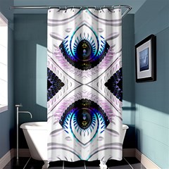 Patterns Fractal Background Digital Shower Curtain 36  X 72  (stall)  by Wegoenart