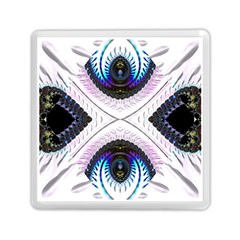 Patterns Fractal Background Digital Memory Card Reader (square)