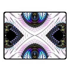 Patterns Fractal Background Digital Double Sided Fleece Blanket (small)  by Wegoenart