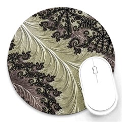 Pattern Decoration Retro Round Mousepads by Wegoenart