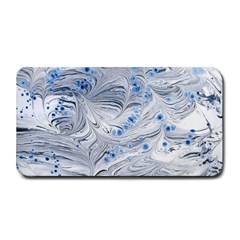 Marbled Paper Mottle Color Movement Blue White Medium Bar Mats by Wegoenart