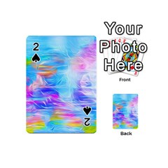 Background Drips Fluid Colorful Playing Cards 54 (mini) by Wegoenart