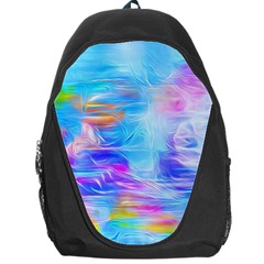 Background Drips Fluid Colorful Backpack Bag by Wegoenart