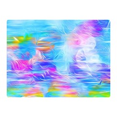 Background Drips Fluid Colorful Double Sided Flano Blanket (mini)  by Wegoenart