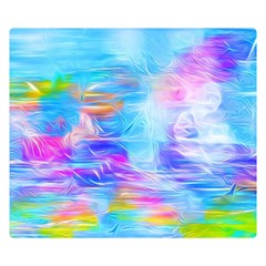 Background Drips Fluid Colorful Double Sided Flano Blanket (small)  by Wegoenart