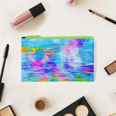 Background Drips Fluid Colorful Cosmetic Bag (xs) by Wegoenart