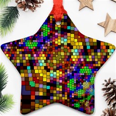 Color Mosaic Background Wall Ornament (star) by Wegoenart