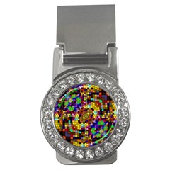 Color Mosaic Background Wall Money Clips (cz)  by Wegoenart