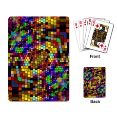 Color Mosaic Background Wall Playing Cards Single Design