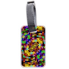 Color Mosaic Background Wall Luggage Tags (two Sides) by Wegoenart