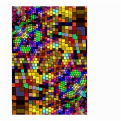 Color Mosaic Background Wall Small Garden Flag (two Sides)