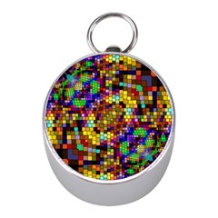 Color Mosaic Background Wall Mini Silver Compasses by Wegoenart