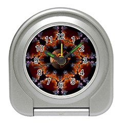 Fractal Space Fantasy Travel Alarm Clock by Wegoenart