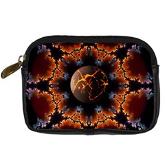 Fractal Space Fantasy Digital Camera Leather Case by Wegoenart