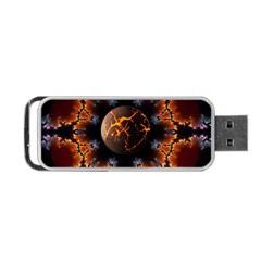 Fractal Space Fantasy Portable Usb Flash (one Side) by Wegoenart