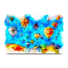 Hot Air Balloon Sky Art Watercolor Plate Mats