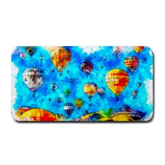 Hot Air Balloon Sky Art Watercolor Medium Bar Mats