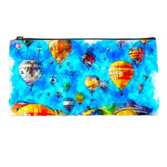 Hot Air Balloon Sky Art Watercolor Pencil Cases