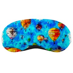 Hot Air Balloon Sky Art Watercolor Sleeping Masks