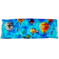 Hot Air Balloon Sky Art Watercolor Body Pillow Case (Dakimakura)