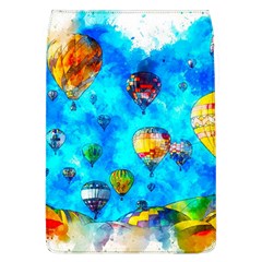 Hot Air Balloon Sky Art Watercolor Removable Flap Cover (L)