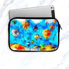 Hot Air Balloon Sky Art Watercolor Apple iPad Mini Zipper Cases