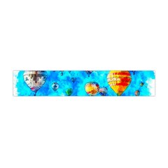 Hot Air Balloon Sky Art Watercolor Flano Scarf (Mini)