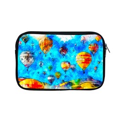 Hot Air Balloon Sky Art Watercolor Apple MacBook Pro 13  Zipper Case