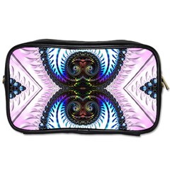 Pattern Texture Fractal Colorful Toiletries Bag (one Side) by Wegoenart