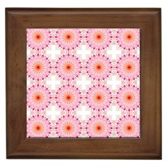 Make A Wish Banner Fractals Pink Framed Tiles by Wegoenart