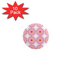 Make A Wish Banner Fractals Pink 1  Mini Magnet (10 Pack)  by Wegoenart