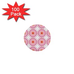 Make A Wish Banner Fractals Pink 1  Mini Buttons (100 Pack)  by Wegoenart