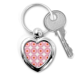 Make A Wish Banner Fractals Pink Key Chains (heart)  by Wegoenart