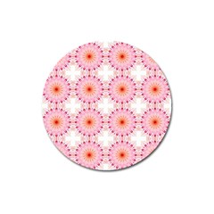 Make A Wish Banner Fractals Pink Magnet 3  (round) by Wegoenart