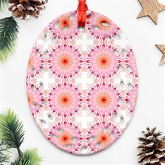 Make A Wish Banner Fractals Pink Ornament (oval Filigree) by Wegoenart