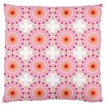 Make A Wish Banner Fractals Pink Large Cushion Case (Two Sides) Back