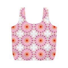 Make A Wish Banner Fractals Pink Full Print Recycle Bag (m)