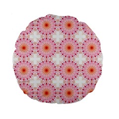 Make A Wish Banner Fractals Pink Standard 15  Premium Flano Round Cushions by Wegoenart